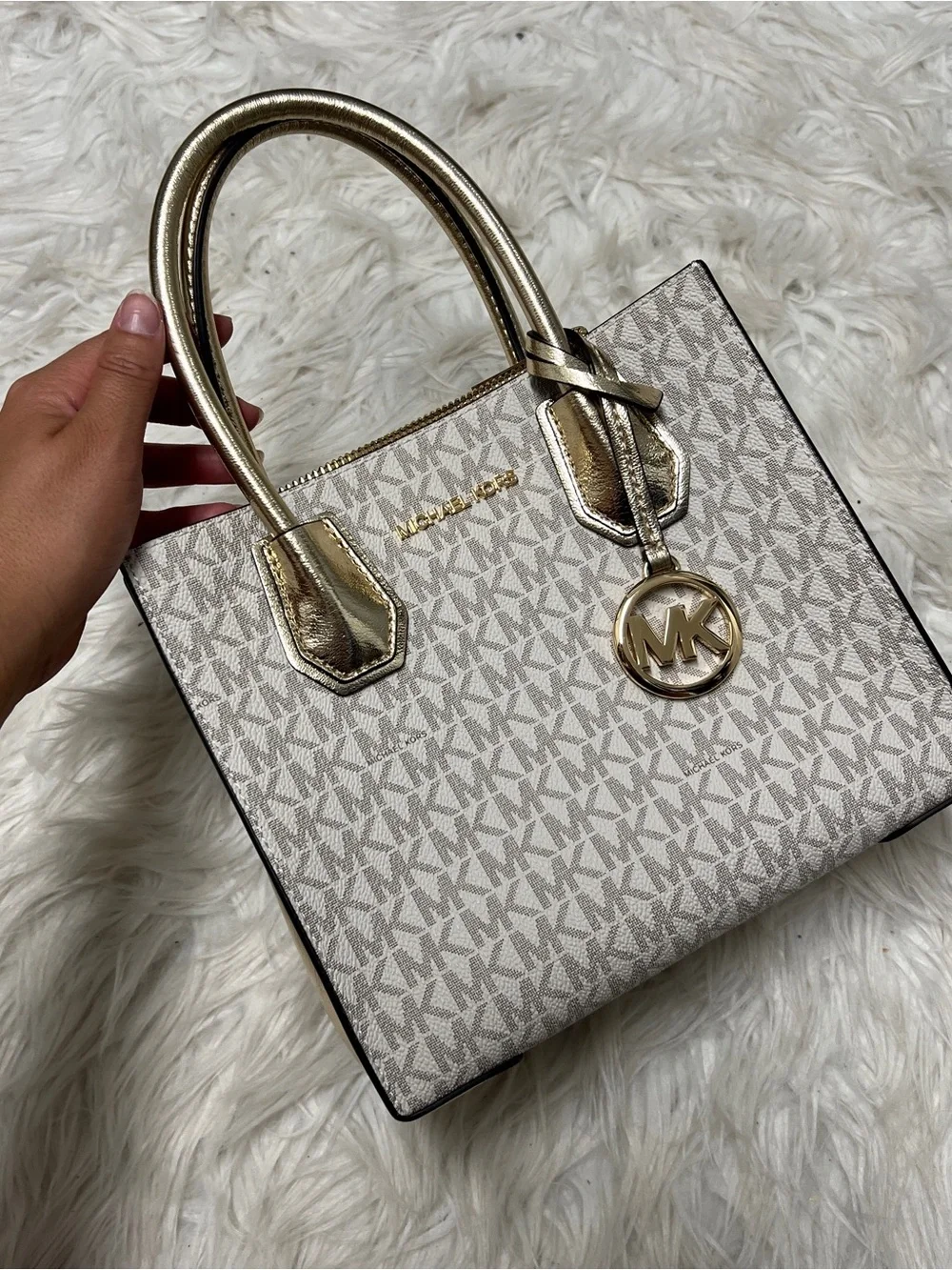 Michael Kors Mercer Medium Messenger Crossbody Satchel Purse NWT